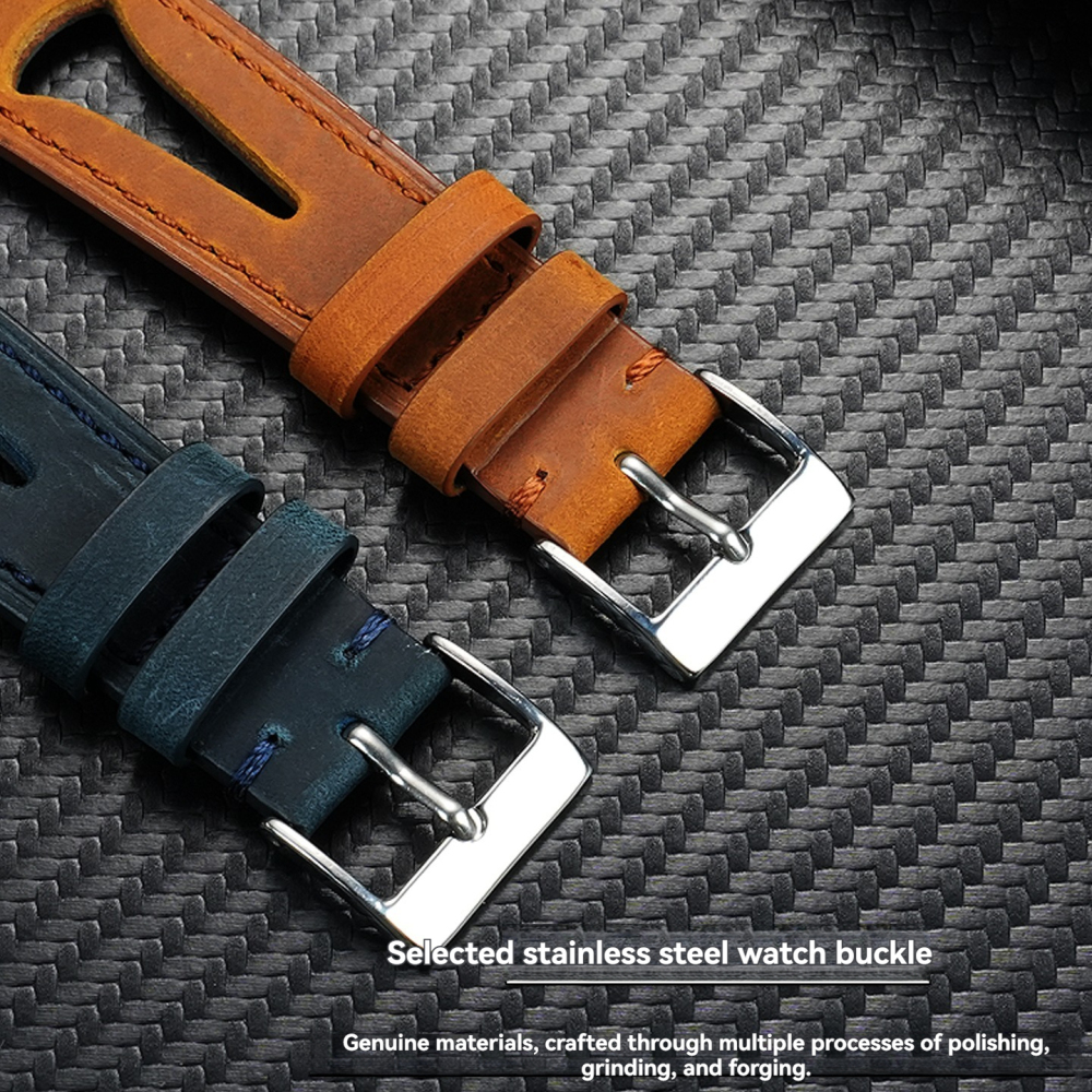 Double-Layer Calfskin with Triangle Breathable Cutouts & Tool-Free Installation