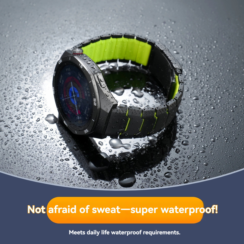 Titanium-Silicone Hybrid Strap for Huawei GT5 Pro