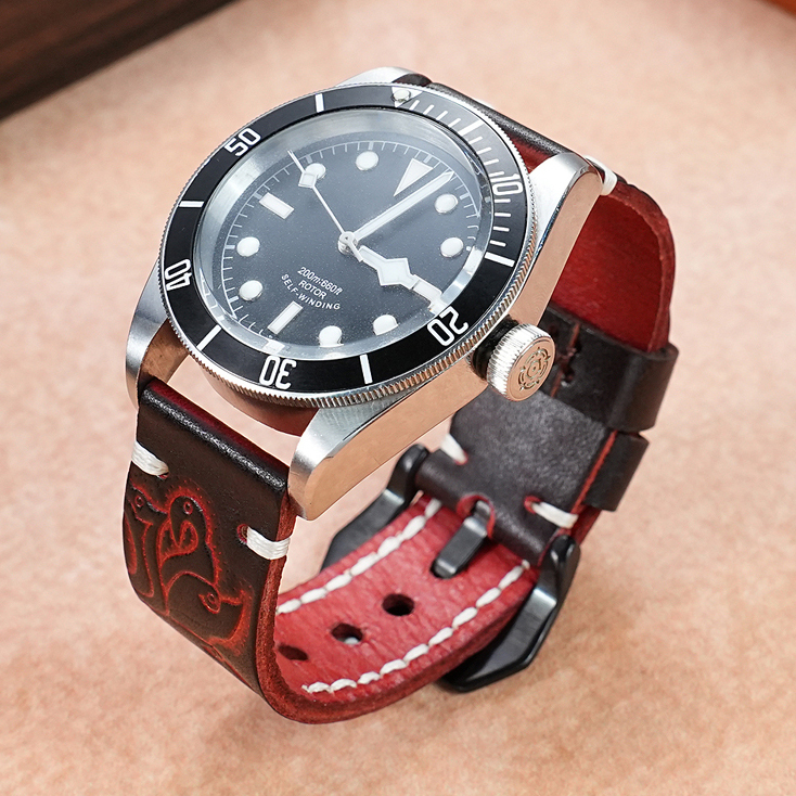 Fashion Embossed Design, Universal Straight Ends for All Brand Watches