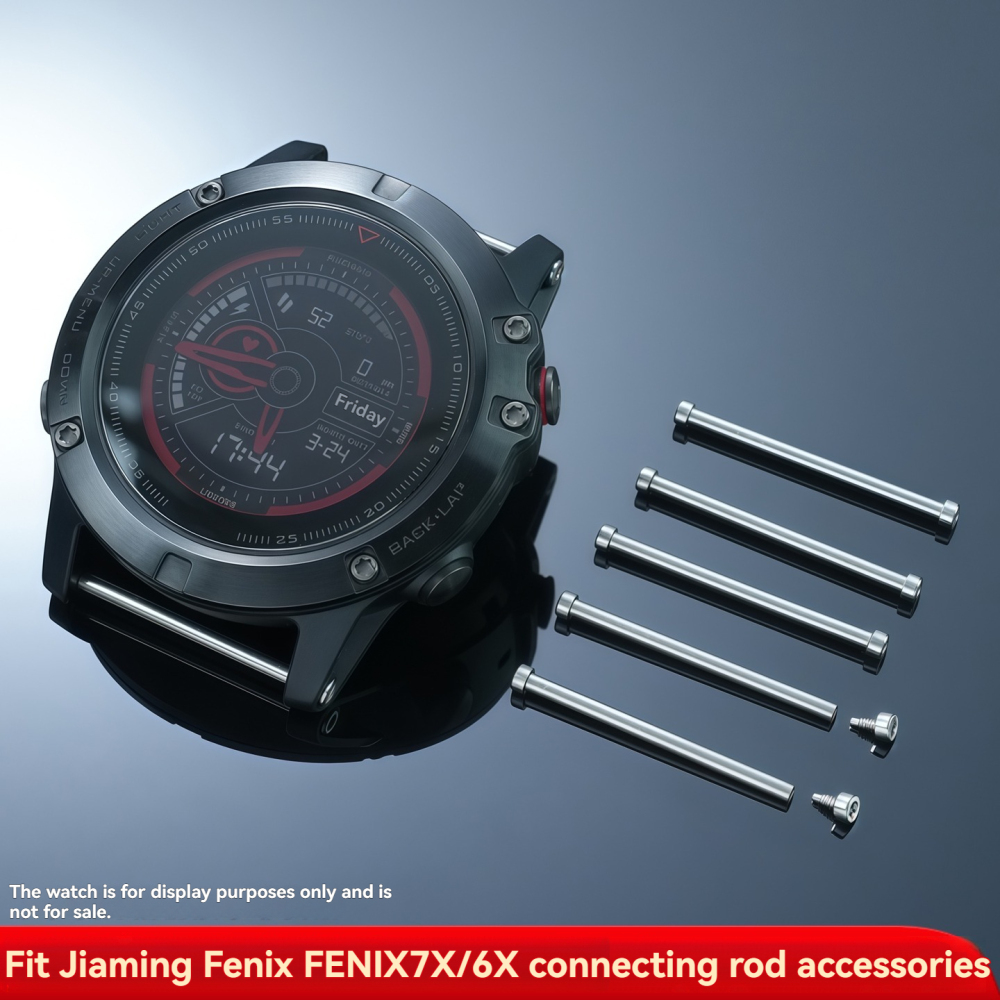 Garmin Fenix 7X 6X 5X Stainless Steel Screw Connector Rods