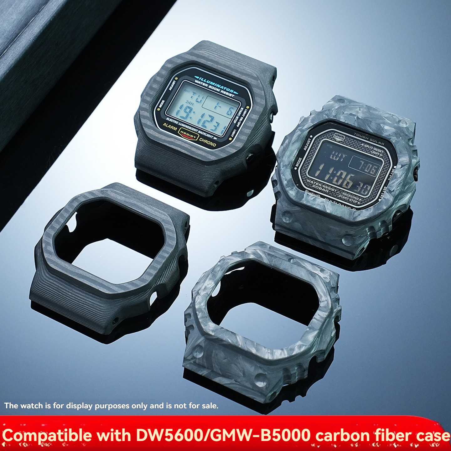 Carbon Fiber Case for Casio G-SHOCK Square – DW5600/5610 & GMW-B5000