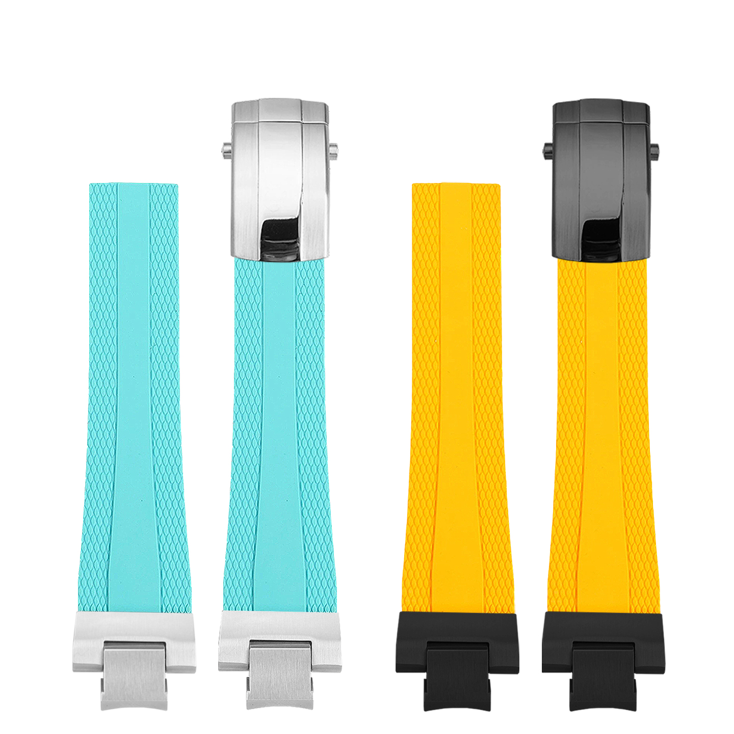 Close-up of rubber strap texture