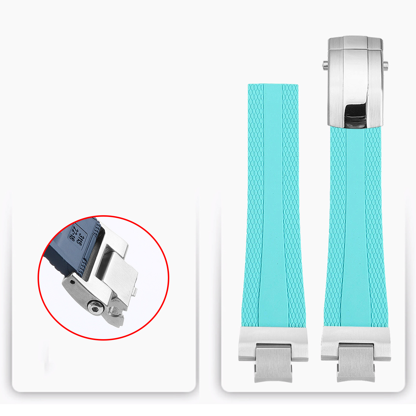 FKM Rubber Watch Band for Casio MTG-B3000 – Quick Release Design