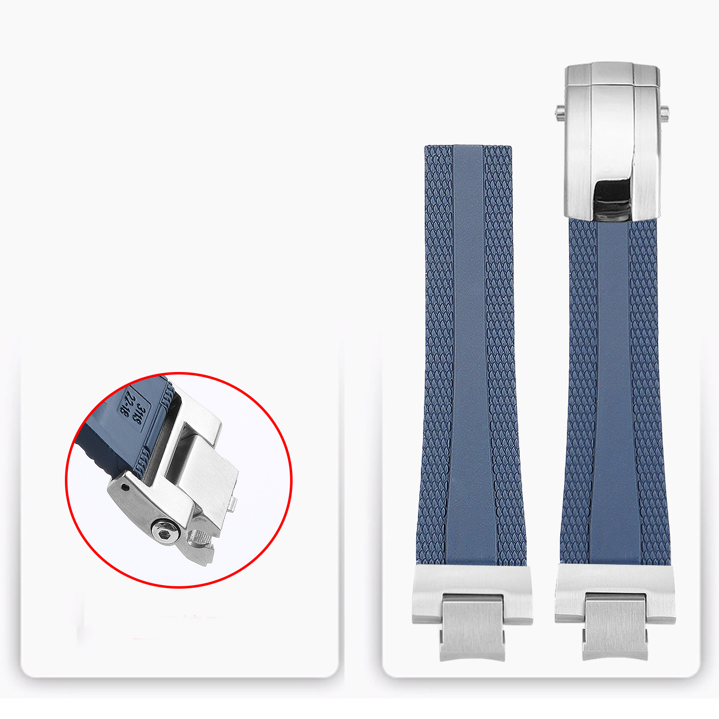FKM Rubber Watch Band for Casio MTG-B3000 – Quick Release Design