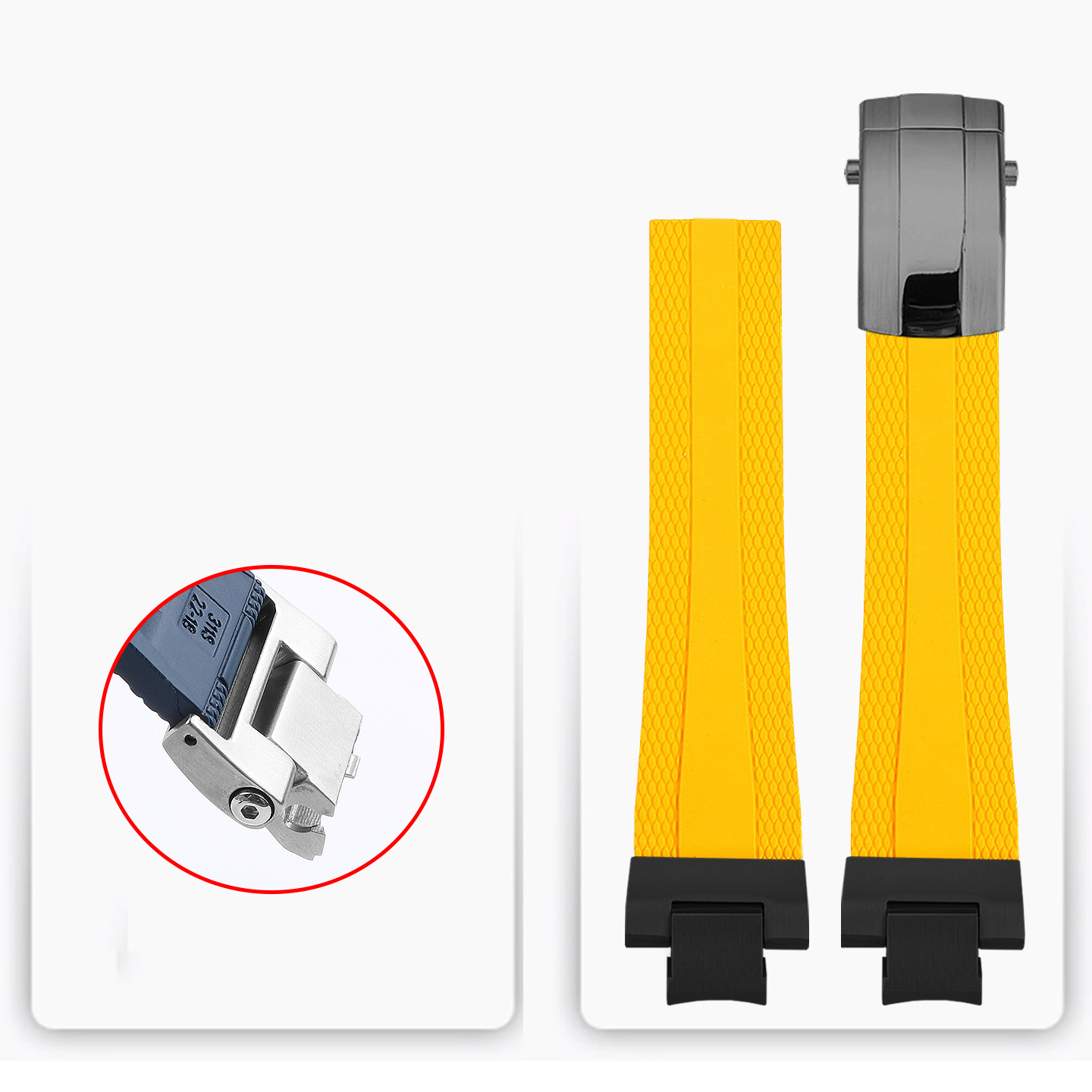 FKM Rubber Watch Band for Casio MTG-B3000 – Quick Release Design