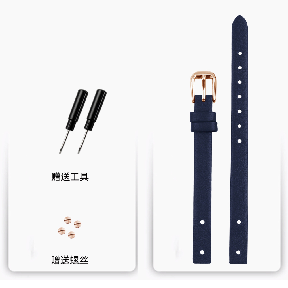 Genuine Leather Watch Strap for Tissot Everytime T113 – Double-Layer Calfskin
