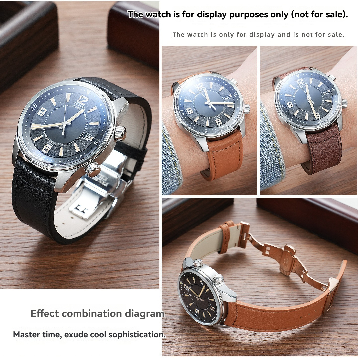 Genuine Leather Watch Strap for Jaeger-LeCoultre Master Geographique/Polaris