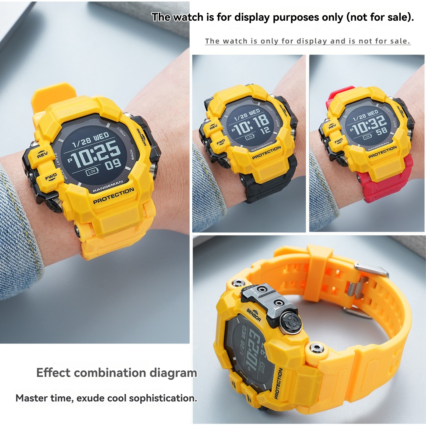 Replacement Resin Watch Band for Casio GPR-H1000 Rangeman 3rd Gen