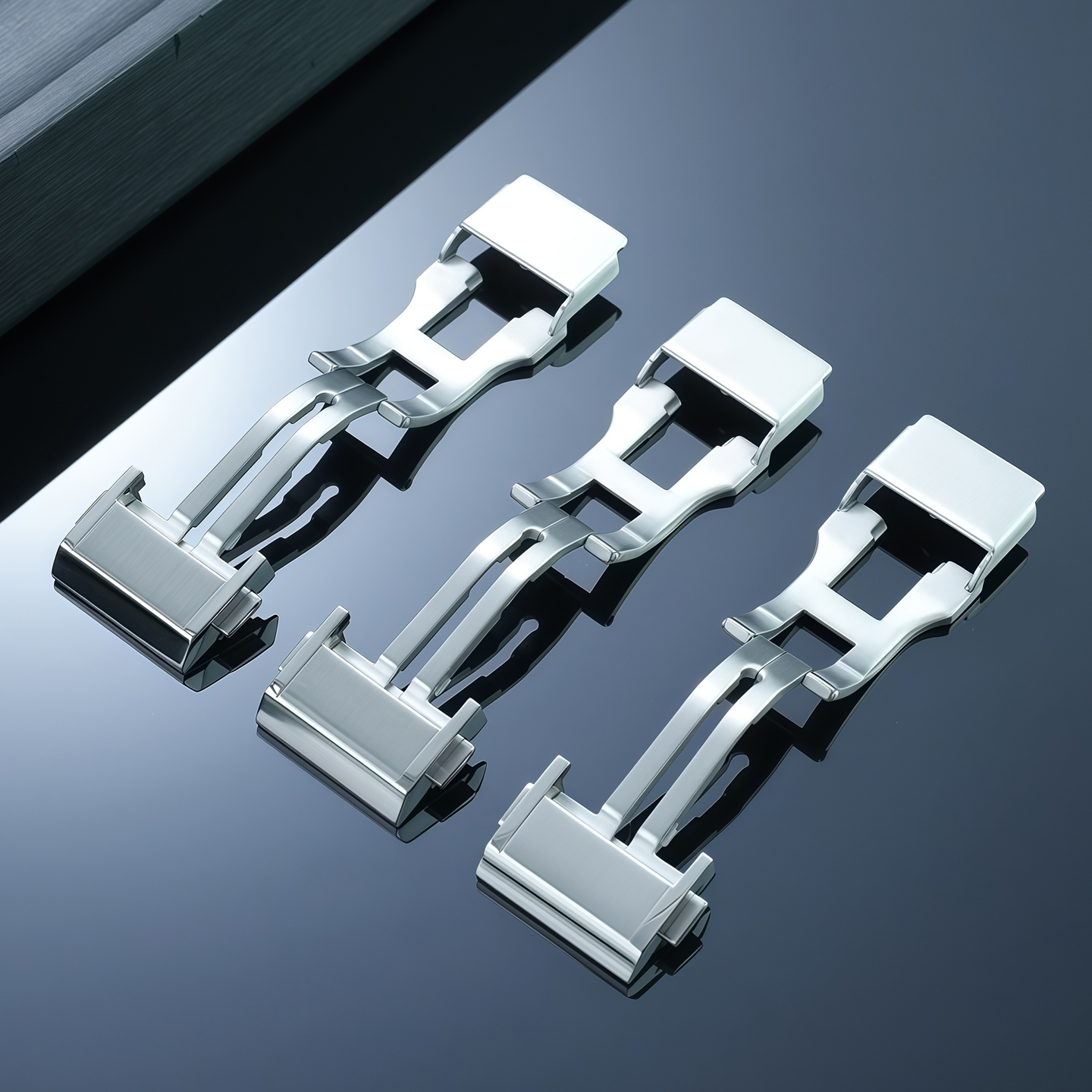 Solid Stainless Steel Folding Clasp for Bell  Ross BR05/BRX5 – 18mm Width
