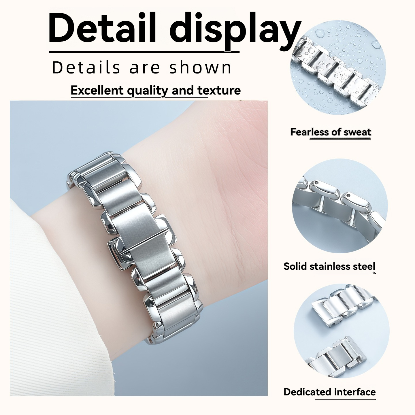 Solid Stainless Steel Bracelet for Tissot T023210A T-Wave – 14mm Flat End Fit