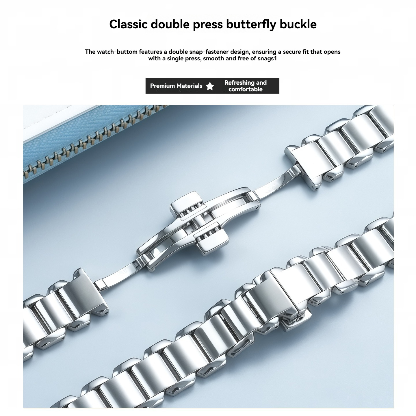 Solid Stainless Steel Bracelet for Tissot T023210A T-Wave – 14mm Flat End Fit