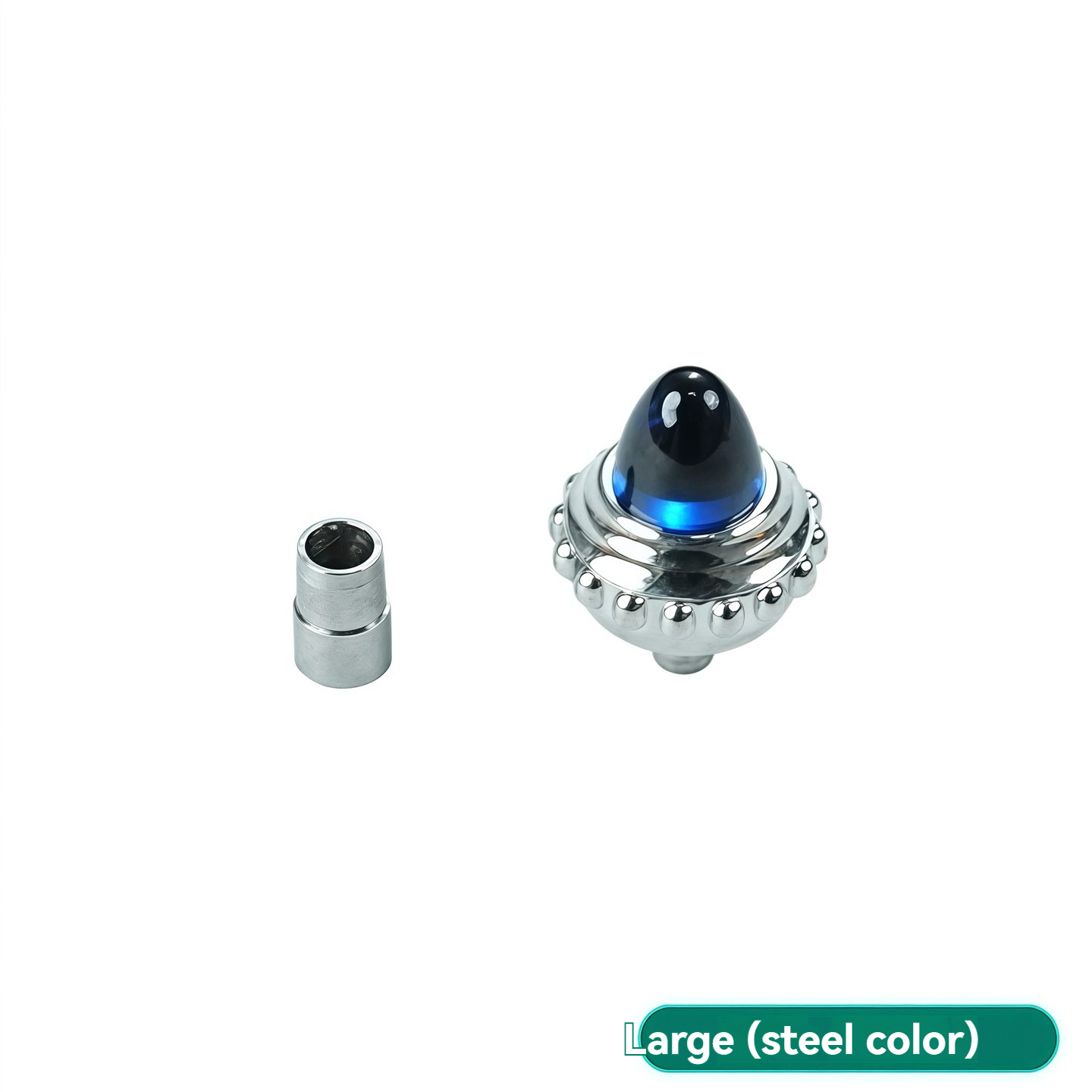 Replacement Crown for Cartier Tank – Beaded/Faceted Crown with Synthetic Spinel/Sapphire.