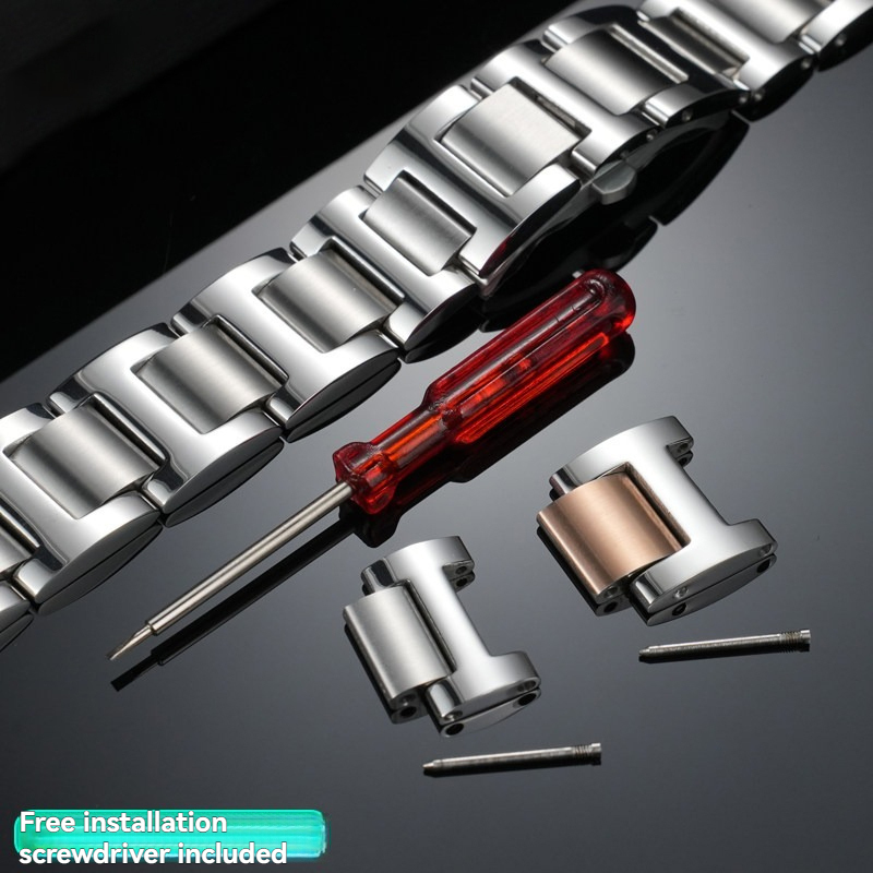 Replacement Stainless Steel Link for Cartier Ballon Bleu Bracelet – Single Extra Link.