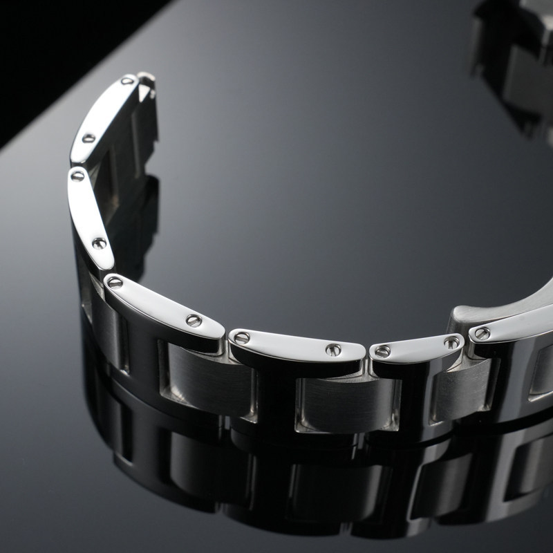 Replacement Stainless Steel Link for Cartier Ballon Bleu Bracelet – Single Extra Link.