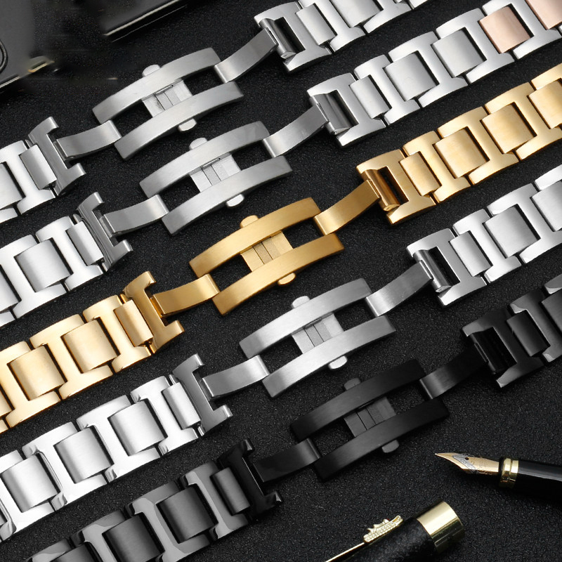 Replacement Stainless Steel Bracelet for Cartier Ballon Bleu