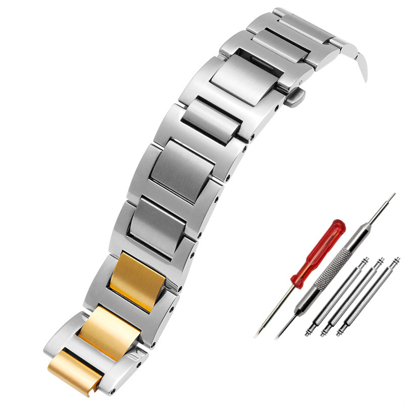 Replacement Stainless Steel Bracelet for Cartier Ballon Bleu