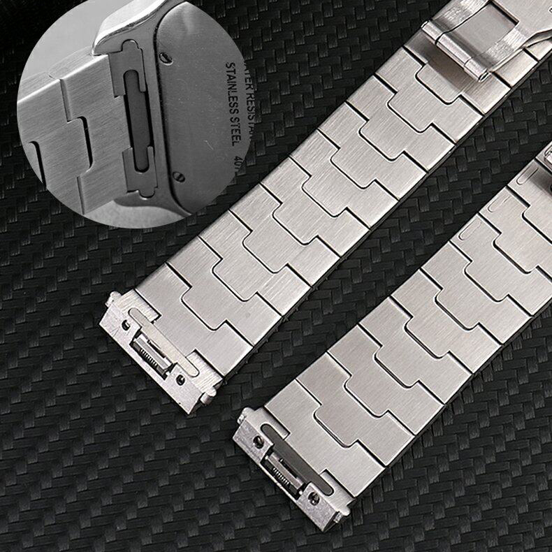 Replacement QuickSwitch Stainless Steel Bracelet for Cartier Santos WHSA0007/W2SA0009 – 21mm