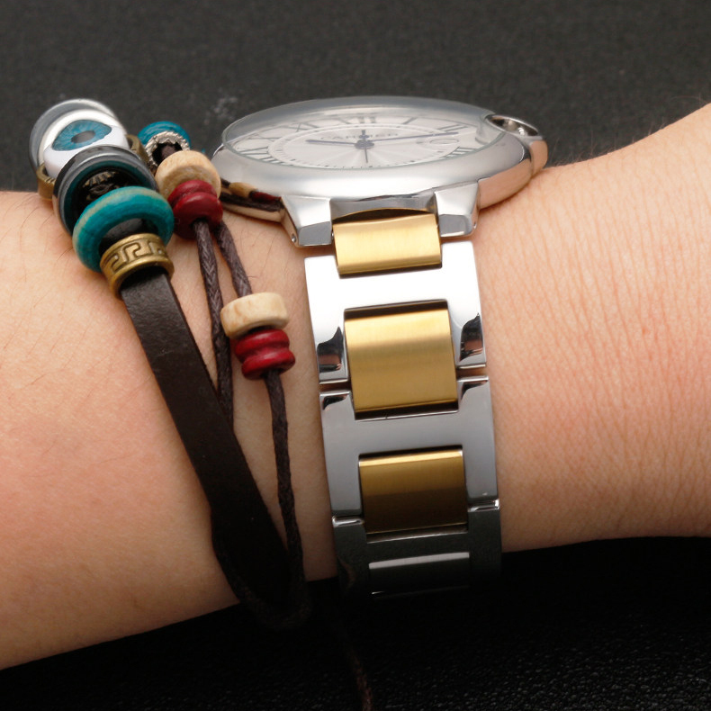 Replacement Stainless Steel Bracelet for Cartier Ballon Bleu