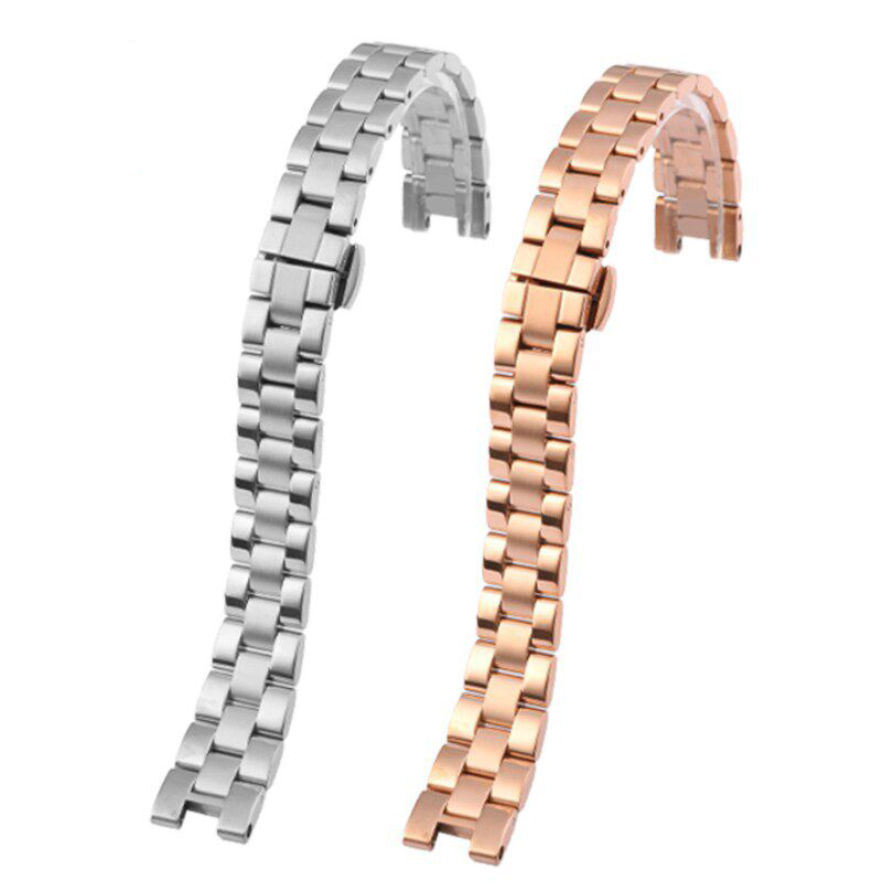 Replacement Notched Stainless Steel Bracelet for Cartier Ballon Blanc W4BL0002/WJBL0008 – 14mm Steel Band