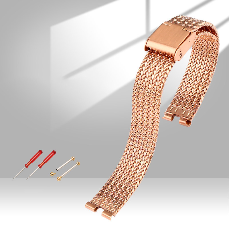 Replacement Notched Stainless Steel Bracelet for Cartier Ballon Blanc W4BL0002/WJBL0008 – 14mm Steel Band