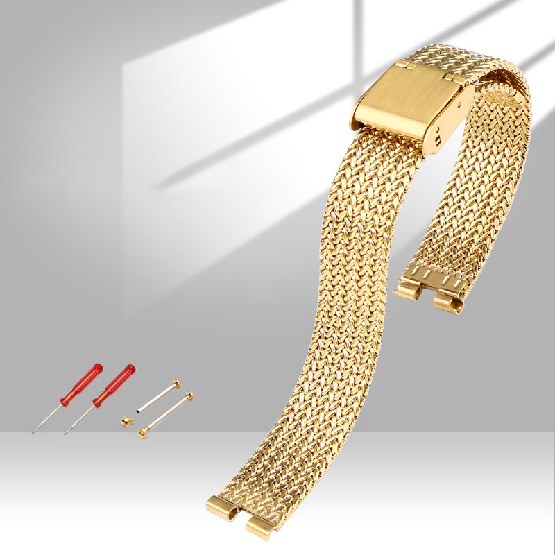 Replacement Notched Stainless Steel Bracelet for Cartier Ballon Blanc W4BL0002/WJBL0008 – 14mm Steel Band