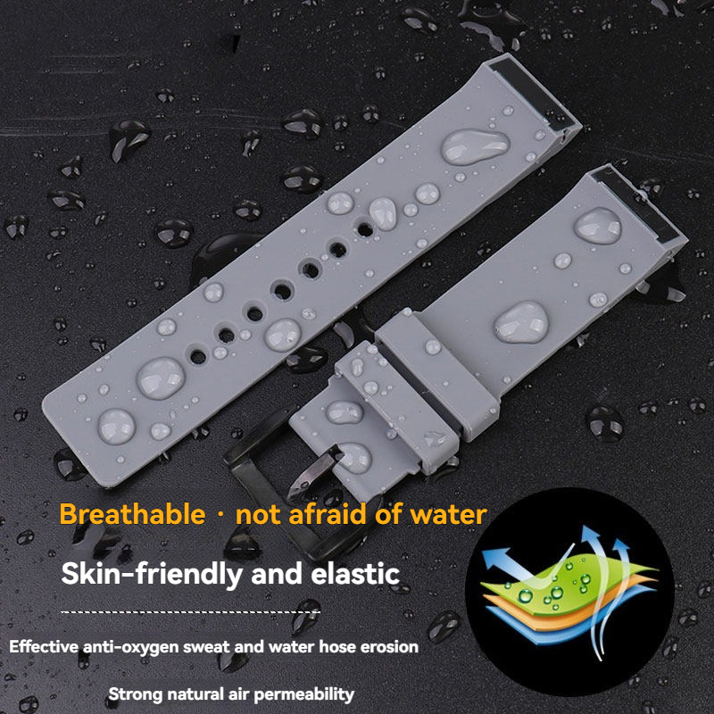 Replacement Silicone Watch Strap for Cartier Santos 100 – 23mm Rubber Band