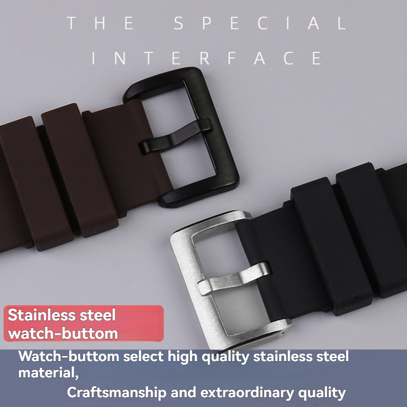 Replacement Silicone Watch Strap for Cartier Santos 100 – 23mm Rubber Band