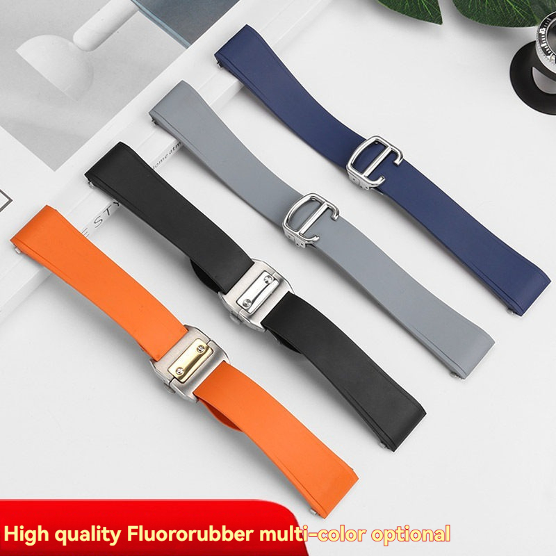 Replacement FKM Rubber Strap for Cartier Santos WSSA0018 – QuickSwitch  21mm