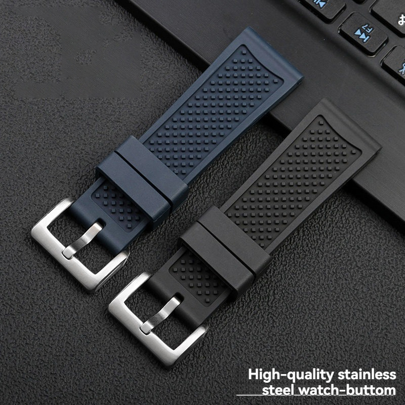 Replacement FKM Rubber Watch Strap for Cartier Calibre W7100055/WGCA0010 – 23mm