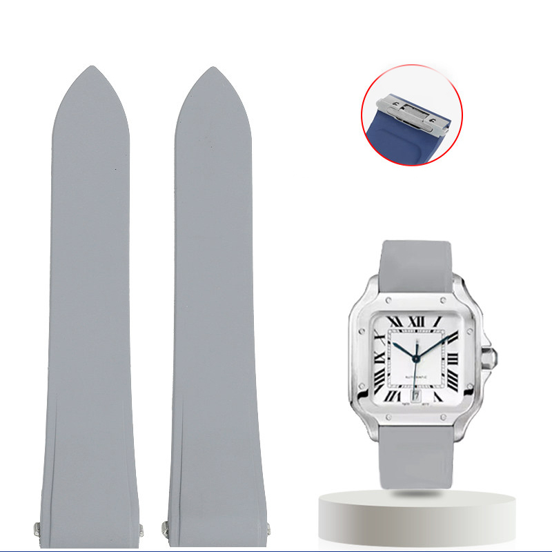 Replacement FKM Rubber Strap for Cartier Santos WSSA0018 – QuickSwitch  21mm