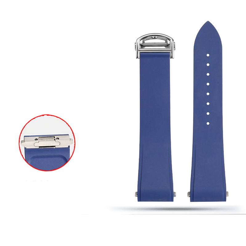 Replacement FKM Rubber Strap for Cartier Santos WSSA0009/WSSA0018 – QuickSwitch System