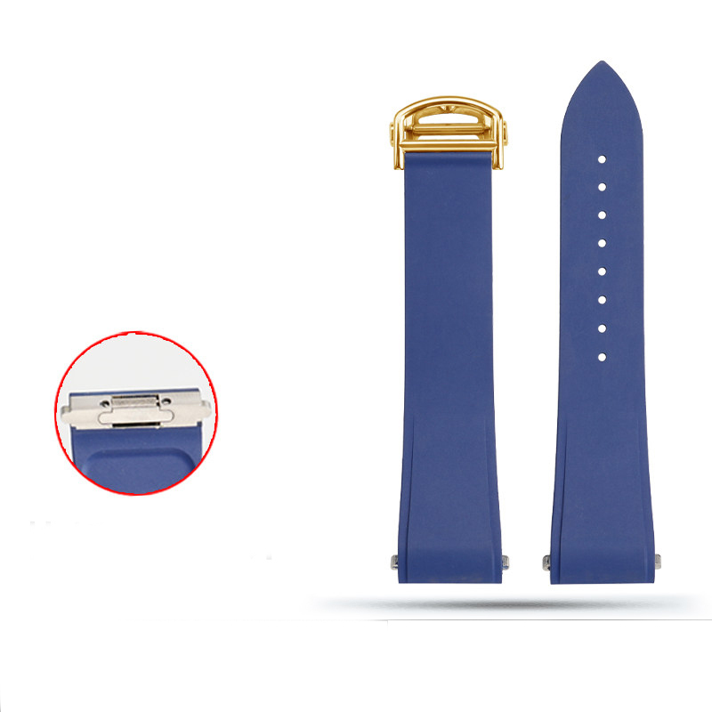 Replacement FKM Rubber Strap for Cartier Santos WSSA0009/WSSA0018 – QuickSwitch System