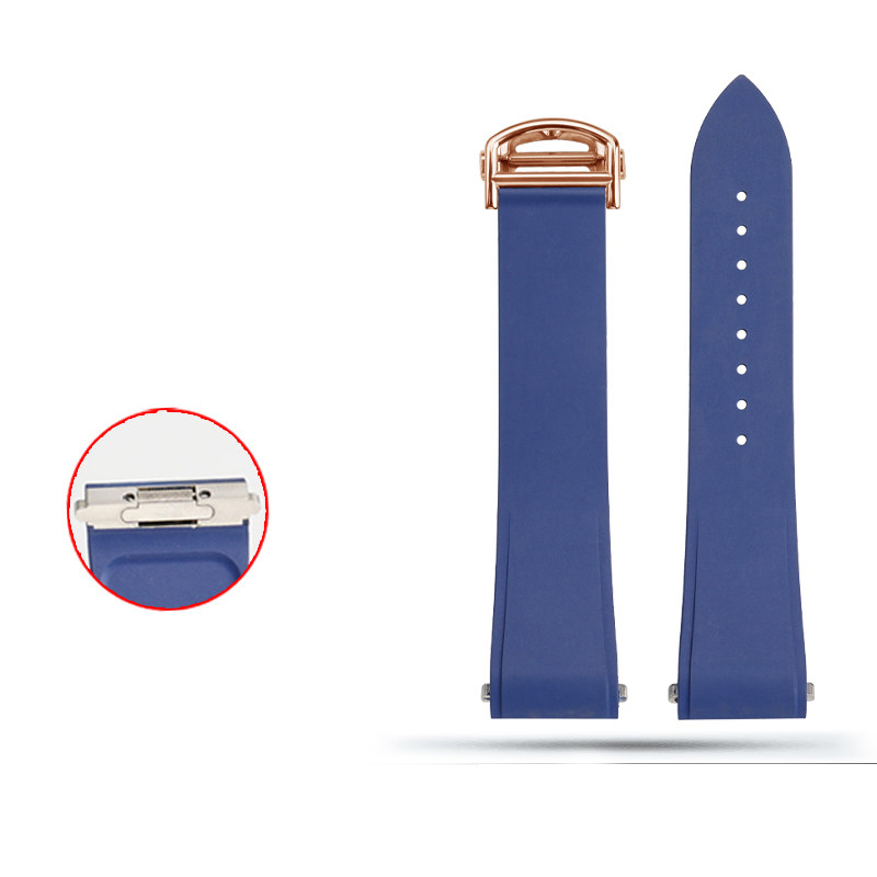 Replacement FKM Rubber Strap for Cartier Santos WSSA0009/WSSA0018 – QuickSwitch System
