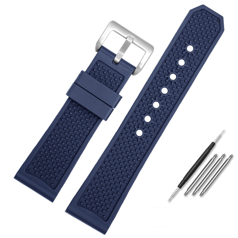 Replacement FKM Rubber Watch Strap for Cartier Calibre W7100055/WGCA0010 – 23mm