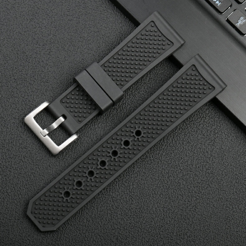 Replacement FKM Rubber Watch Strap for Cartier Calibre W7100055/WGCA0010 – 23mm