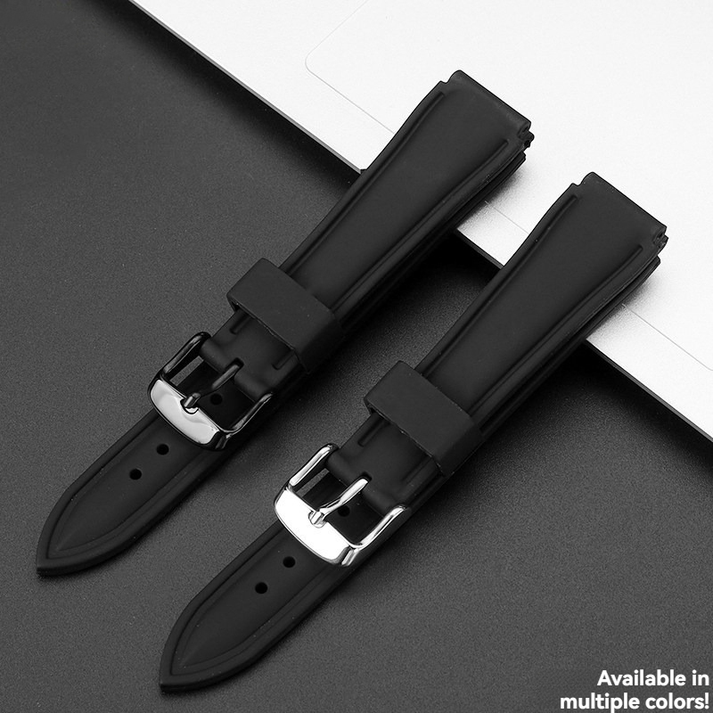 Replacement 18mm Soft Silicone Watch Strap for Casio AE1200/AE1300/W-218H