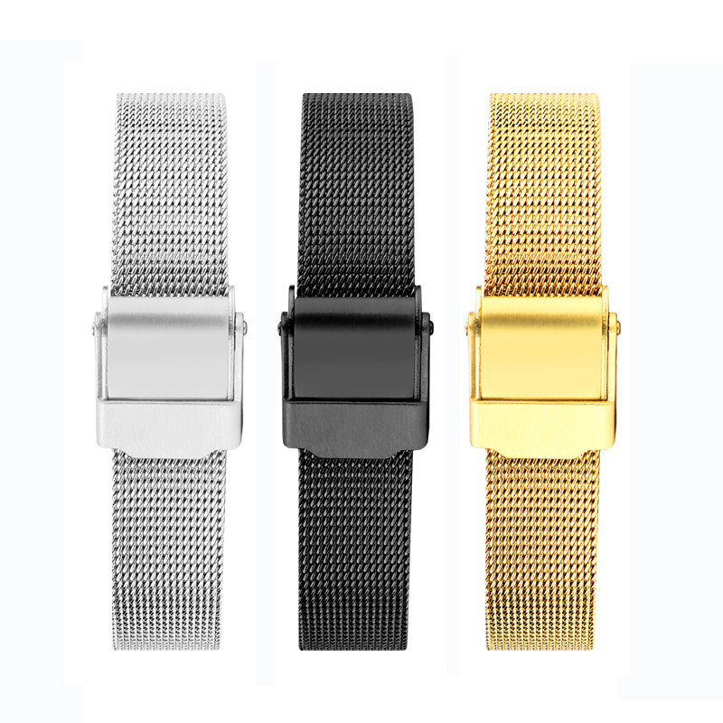 Replacement 18mm Mesh Watch Band for Casio A158/A168/F91W