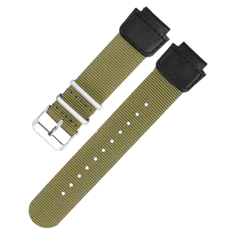 Replacement 18mm Nylon Watch Strap for Casio AE-1200WHB