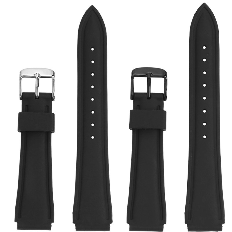 Replacement 18mm Soft Silicone Watch Strap for Casio AE1200/AE1300/W-218H