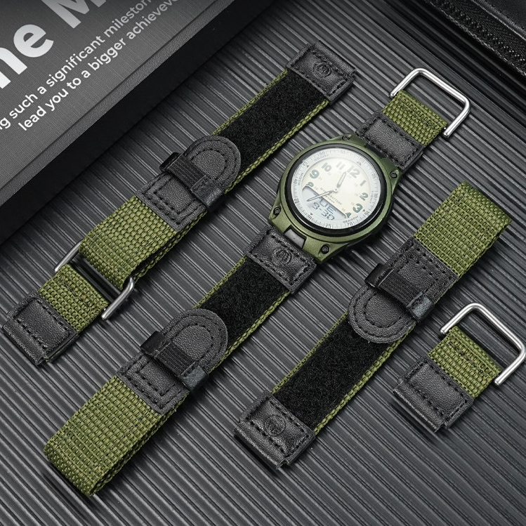 Replacement 18mm Nylon Watch Strap for Casio AE-1200/F-91W/AQ-230GA