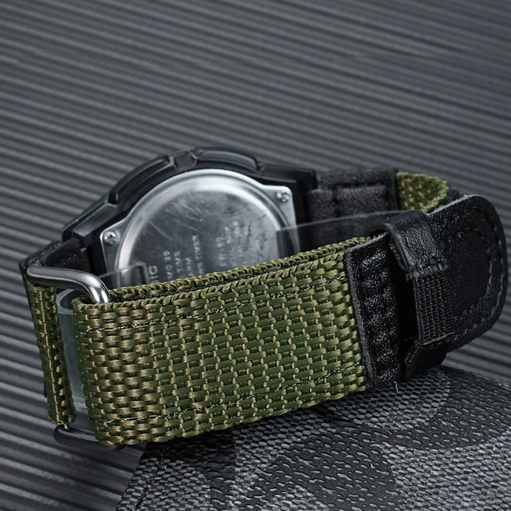 Replacement 18mm Nylon Watch Strap for Casio AE-1200/F-91W/AQ-230GA