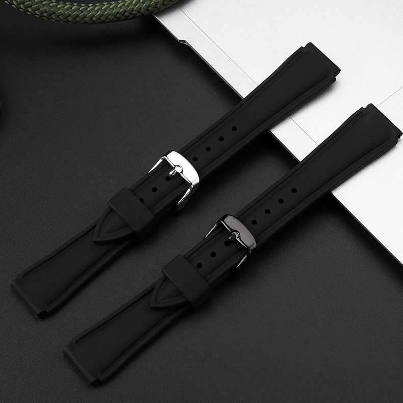 Replacement 18mm Soft Silicone Watch Strap for Casio AE1200/AE1300/W-218H