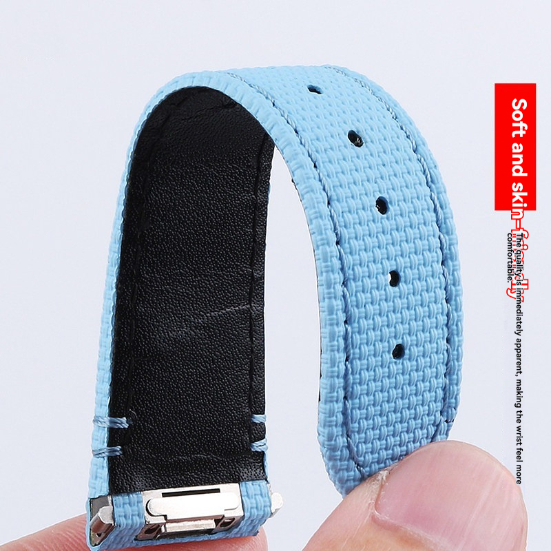 Replacement QuickSwitch Strap for Cartier Santos WSSA0010/WSSA0009 – 21mm FKM Rubber or Nylon Band