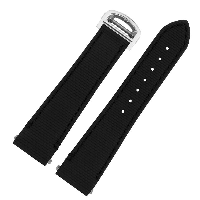 Replacement QuickSwitch Strap for Cartier Santos WSSA0010/WSSA0009 – 21mm FKM Rubber or Nylon Band