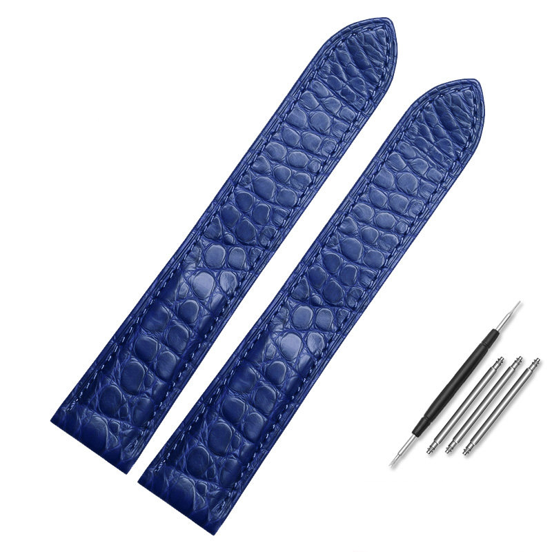 Replacement Genuine Crocodile Leather Strap for Cartier Tank/Santos/Calibre