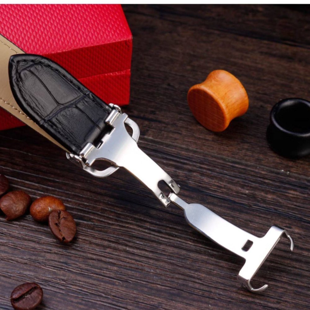 Replacement Genuine Leather Strap for Cartier Tank/Calibre