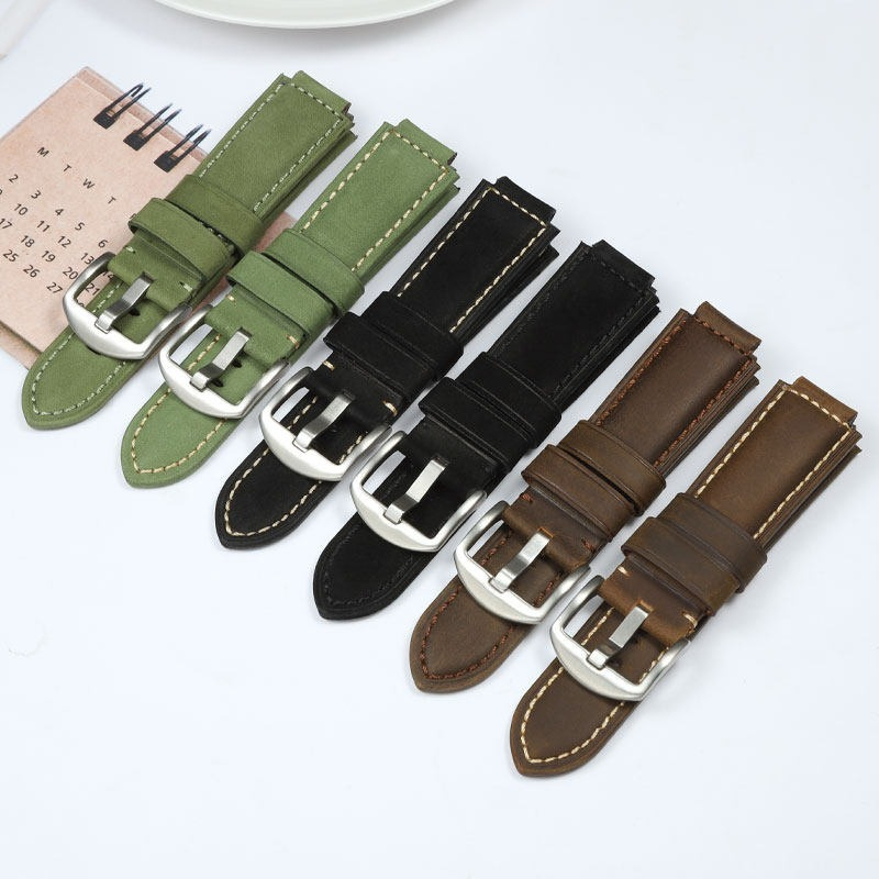 Replacement Vintage Matte Leather Strap for Casio AE1200/A158/F91W