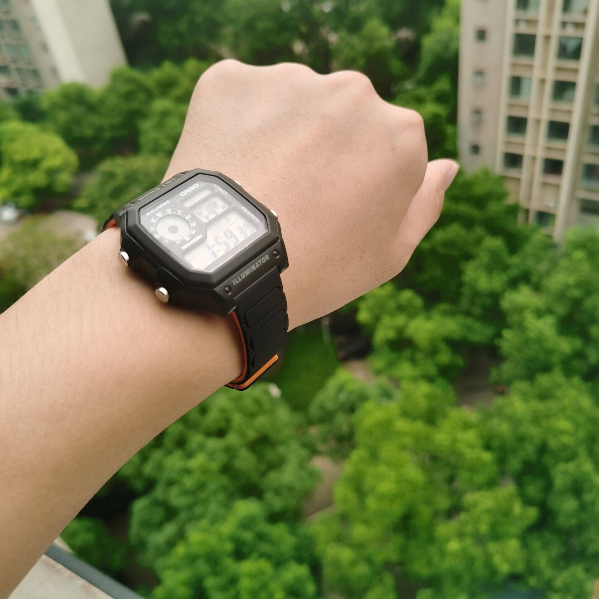 Replacement 18mm Silicone Magnetic Strap for Casio F91W/F94/AE1200/W218/A158