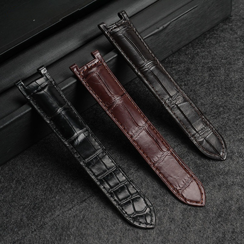 Replacement Genuine Crocodile Leather Strap for Cartier Pasha W3108555