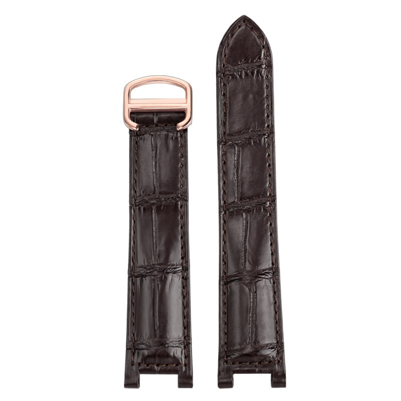 Replacement Genuine Crocodile Leather Strap for Cartier Pasha W3108555